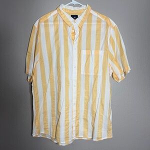 [Used/Like New] H&M Striped Button Down Shirt // Men Size XL